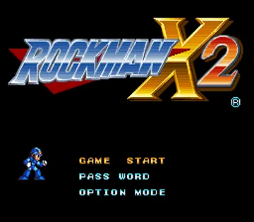 Rockman X2 (Japan) screen shot title